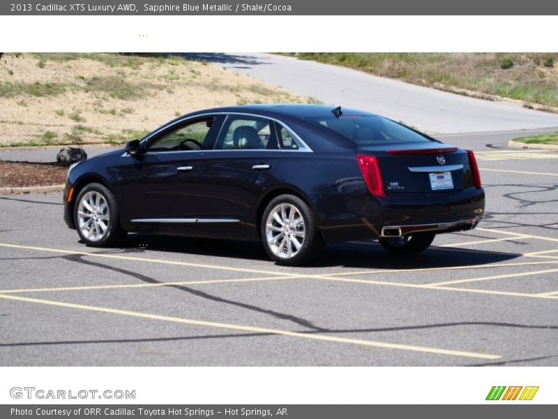 Sapphire Blue Metallic / Shale/Cocoa 2013 Cadillac XTS Luxury AWD