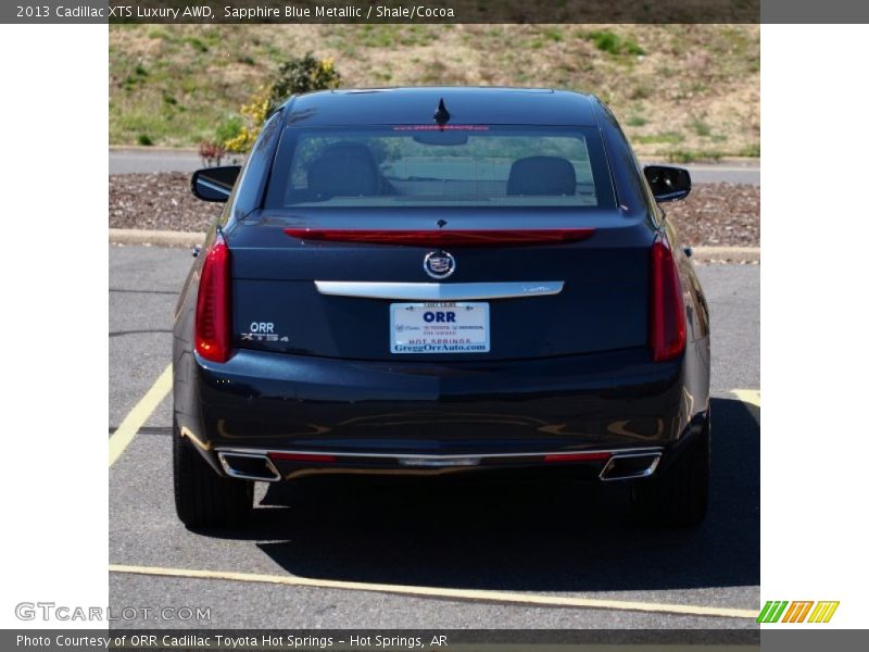 Sapphire Blue Metallic / Shale/Cocoa 2013 Cadillac XTS Luxury AWD