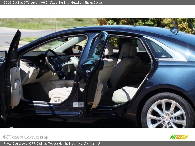 Sapphire Blue Metallic / Shale/Cocoa 2013 Cadillac XTS Luxury AWD