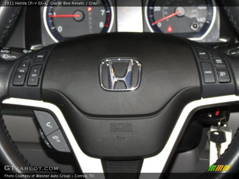 Glacier Blue Metallic / Gray 2011 Honda CR-V EX-L