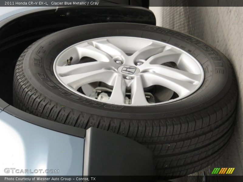 Glacier Blue Metallic / Gray 2011 Honda CR-V EX-L