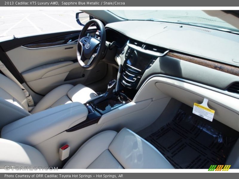 Sapphire Blue Metallic / Shale/Cocoa 2013 Cadillac XTS Luxury AWD
