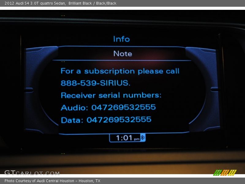 Brilliant Black / Black/Black 2012 Audi S4 3.0T quattro Sedan