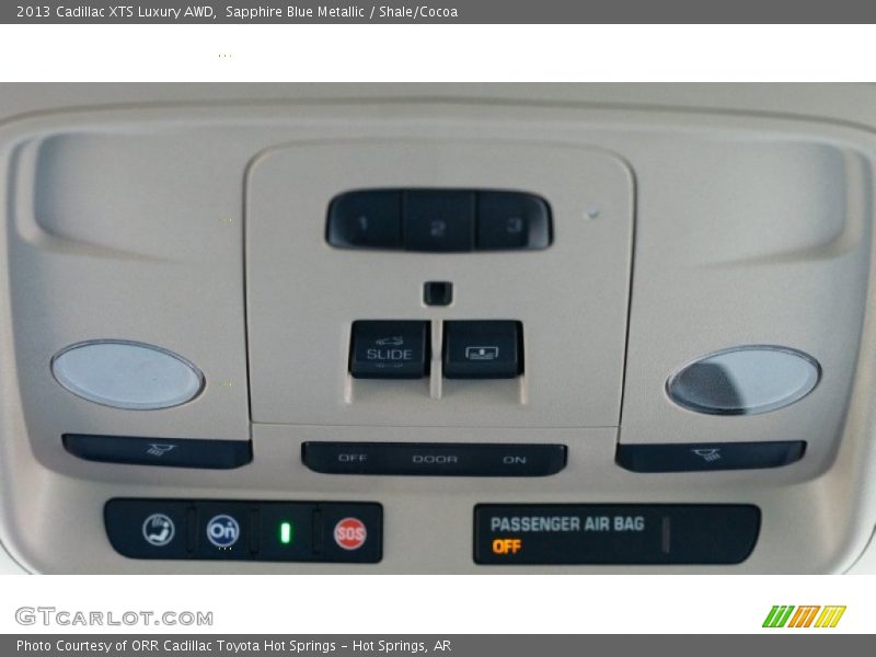 Sapphire Blue Metallic / Shale/Cocoa 2013 Cadillac XTS Luxury AWD