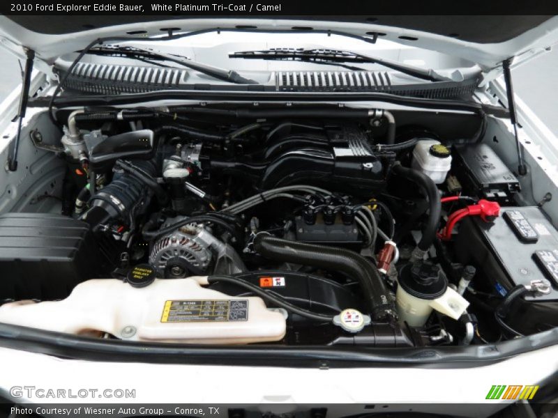 White Platinum Tri-Coat / Camel 2010 Ford Explorer Eddie Bauer