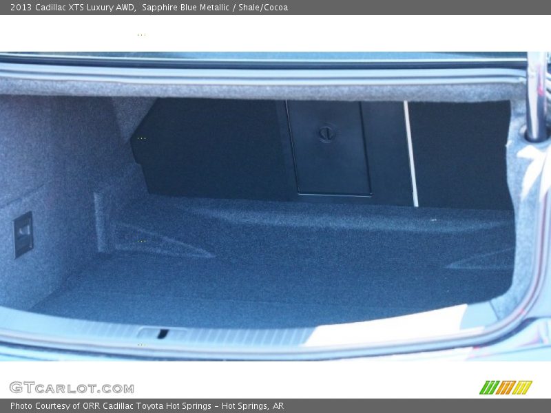 Sapphire Blue Metallic / Shale/Cocoa 2013 Cadillac XTS Luxury AWD