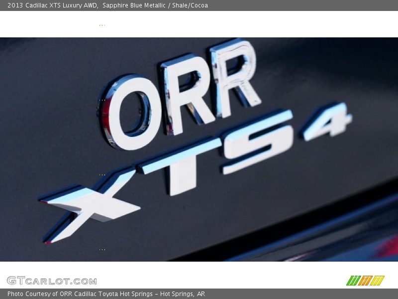 Sapphire Blue Metallic / Shale/Cocoa 2013 Cadillac XTS Luxury AWD