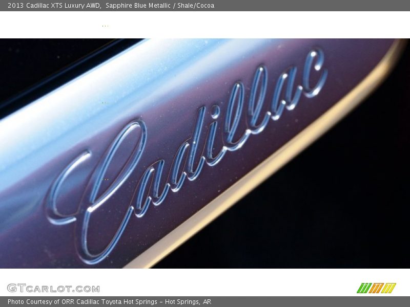 Sapphire Blue Metallic / Shale/Cocoa 2013 Cadillac XTS Luxury AWD