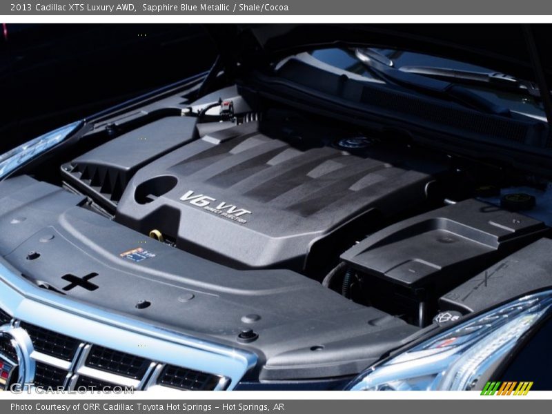 Sapphire Blue Metallic / Shale/Cocoa 2013 Cadillac XTS Luxury AWD