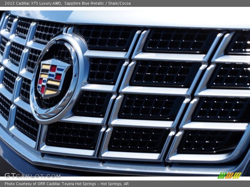 Sapphire Blue Metallic / Shale/Cocoa 2013 Cadillac XTS Luxury AWD