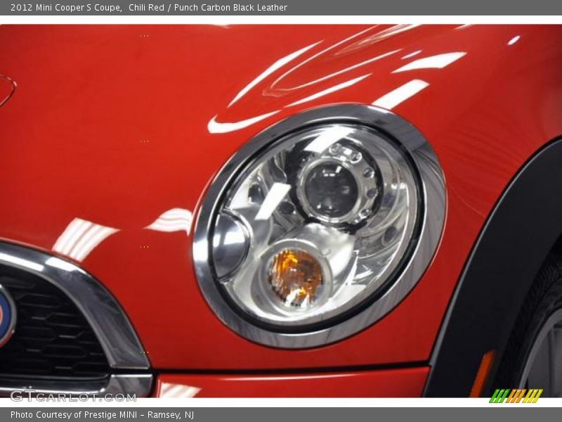 Chili Red / Punch Carbon Black Leather 2012 Mini Cooper S Coupe