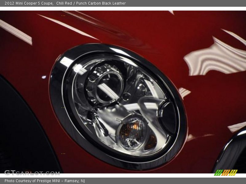 Chili Red / Punch Carbon Black Leather 2012 Mini Cooper S Coupe