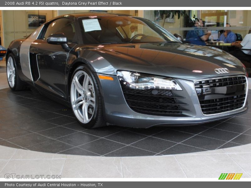 Daytona Grey Pearl Effect / Black 2008 Audi R8 4.2 FSI quattro