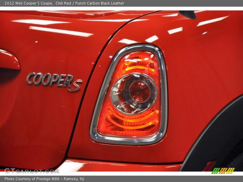 Chili Red / Punch Carbon Black Leather 2012 Mini Cooper S Coupe