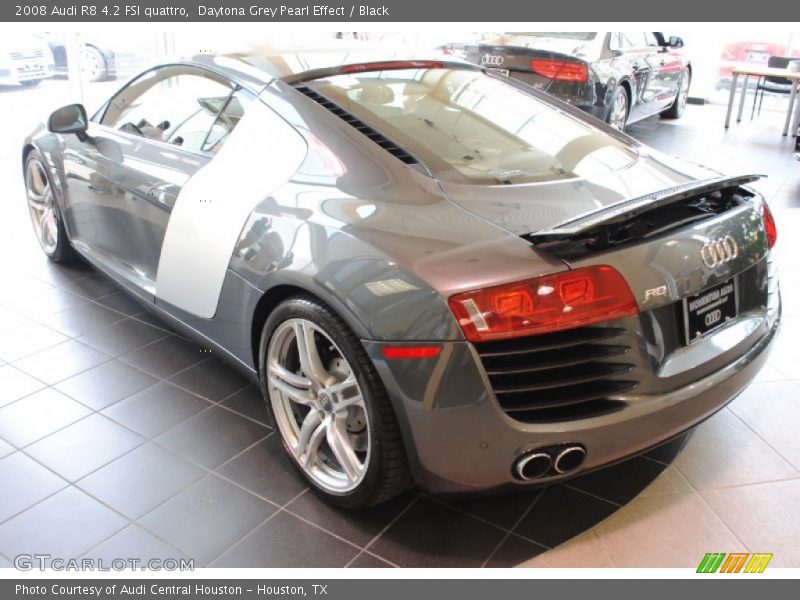 Daytona Grey Pearl Effect / Black 2008 Audi R8 4.2 FSI quattro