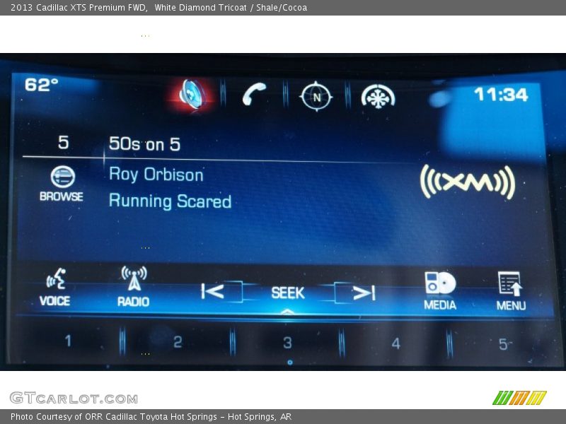 White Diamond Tricoat / Shale/Cocoa 2013 Cadillac XTS Premium FWD