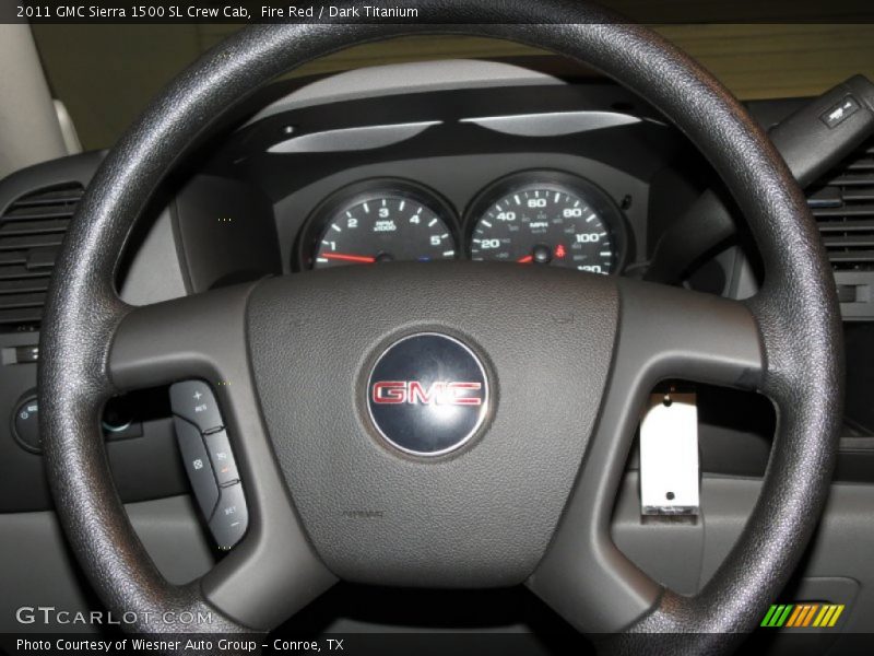 Fire Red / Dark Titanium 2011 GMC Sierra 1500 SL Crew Cab