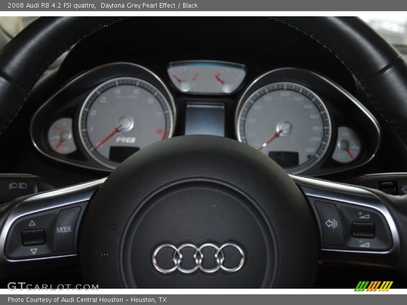 Daytona Grey Pearl Effect / Black 2008 Audi R8 4.2 FSI quattro