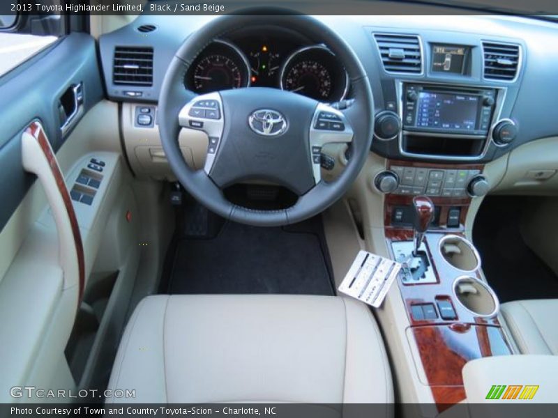 Black / Sand Beige 2013 Toyota Highlander Limited