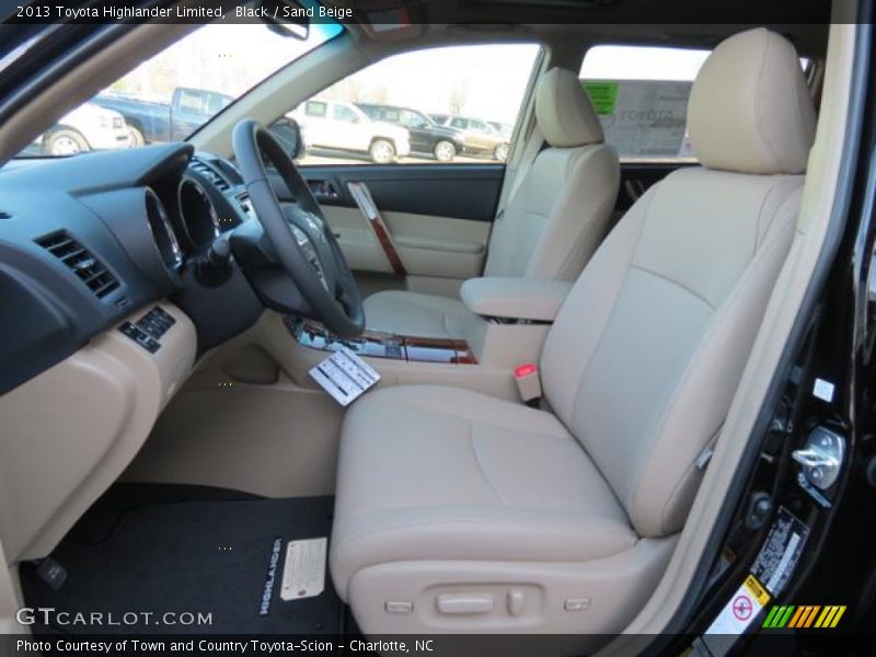Black / Sand Beige 2013 Toyota Highlander Limited