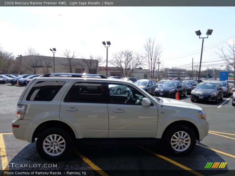 Light Sage Metallic / Black 2009 Mercury Mariner Premier 4WD