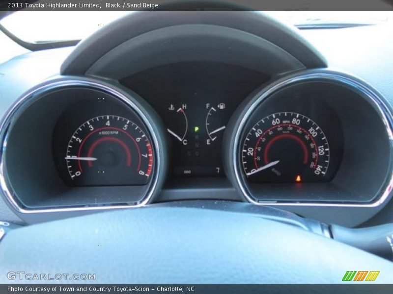 Black / Sand Beige 2013 Toyota Highlander Limited