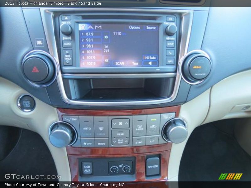 Black / Sand Beige 2013 Toyota Highlander Limited