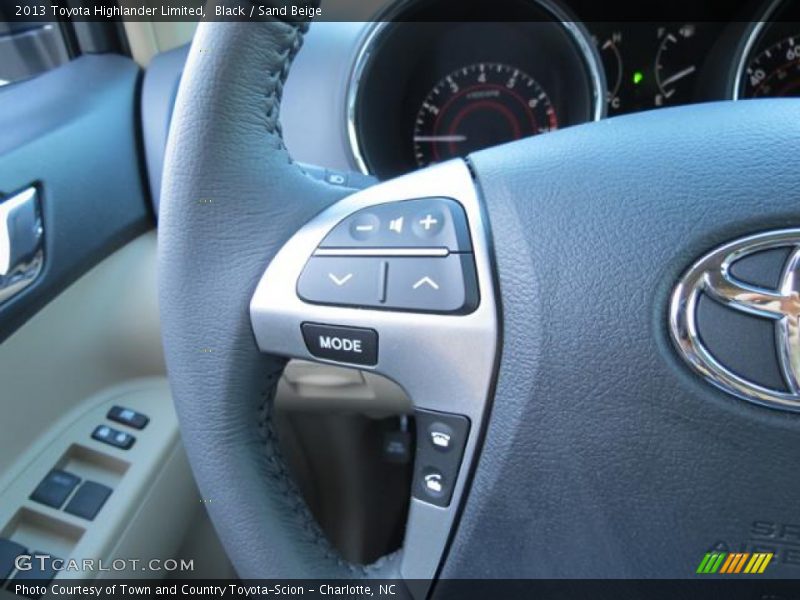 Black / Sand Beige 2013 Toyota Highlander Limited
