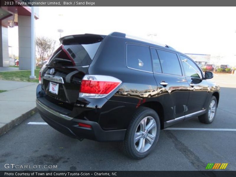 Black / Sand Beige 2013 Toyota Highlander Limited