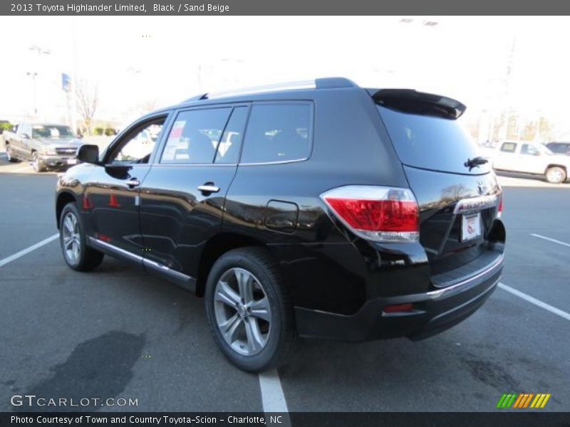 Black / Sand Beige 2013 Toyota Highlander Limited