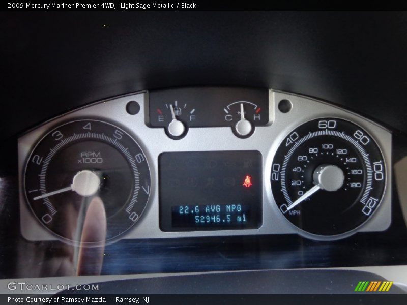  2009 Mariner Premier 4WD Premier 4WD Gauges