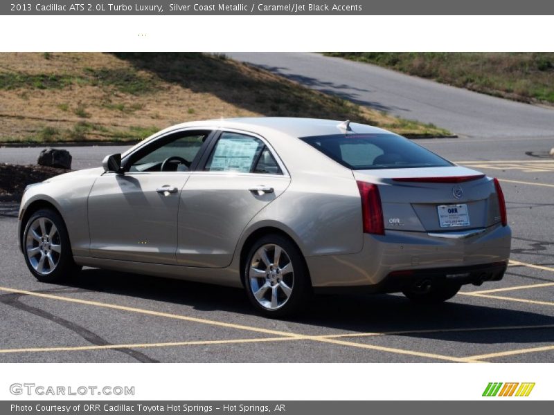 Silver Coast Metallic / Caramel/Jet Black Accents 2013 Cadillac ATS 2.0L Turbo Luxury