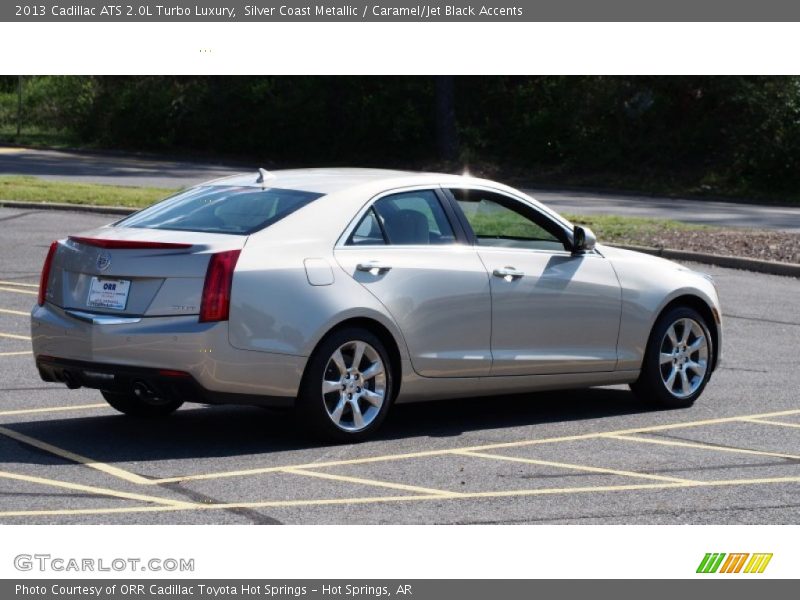 Silver Coast Metallic / Caramel/Jet Black Accents 2013 Cadillac ATS 2.0L Turbo Luxury