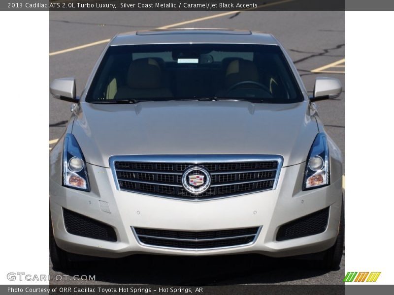 Silver Coast Metallic / Caramel/Jet Black Accents 2013 Cadillac ATS 2.0L Turbo Luxury