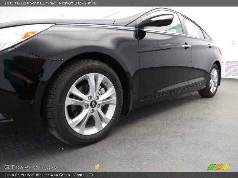 Midnight Black / Wine 2013 Hyundai Sonata Limited