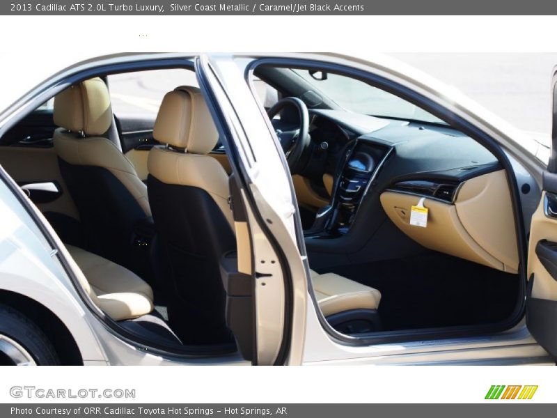 Silver Coast Metallic / Caramel/Jet Black Accents 2013 Cadillac ATS 2.0L Turbo Luxury
