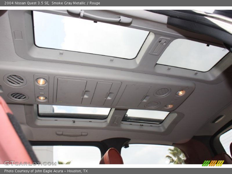 Sunroof of 2004 Quest 3.5 SE