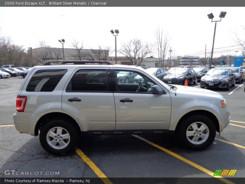 Brilliant Silver Metallic / Charcoal 2009 Ford Escape XLT
