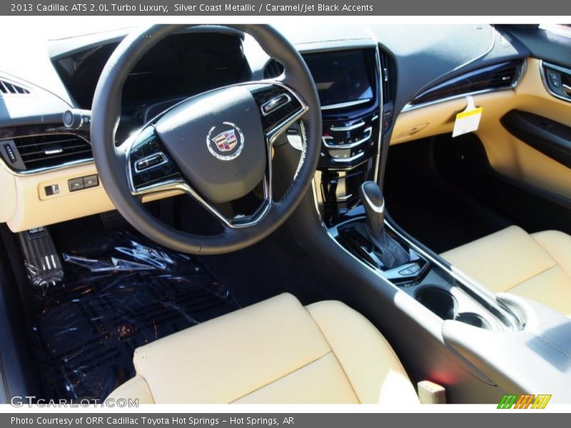 Silver Coast Metallic / Caramel/Jet Black Accents 2013 Cadillac ATS 2.0L Turbo Luxury