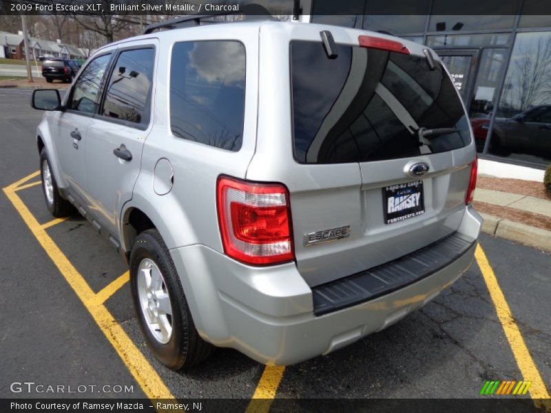 Brilliant Silver Metallic / Charcoal 2009 Ford Escape XLT