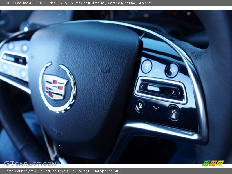 Silver Coast Metallic / Caramel/Jet Black Accents 2013 Cadillac ATS 2.0L Turbo Luxury