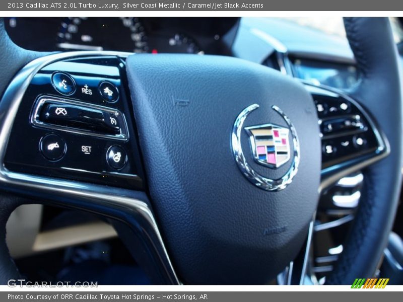 Silver Coast Metallic / Caramel/Jet Black Accents 2013 Cadillac ATS 2.0L Turbo Luxury