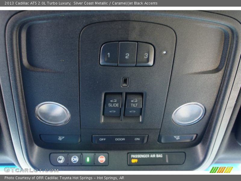 Silver Coast Metallic / Caramel/Jet Black Accents 2013 Cadillac ATS 2.0L Turbo Luxury