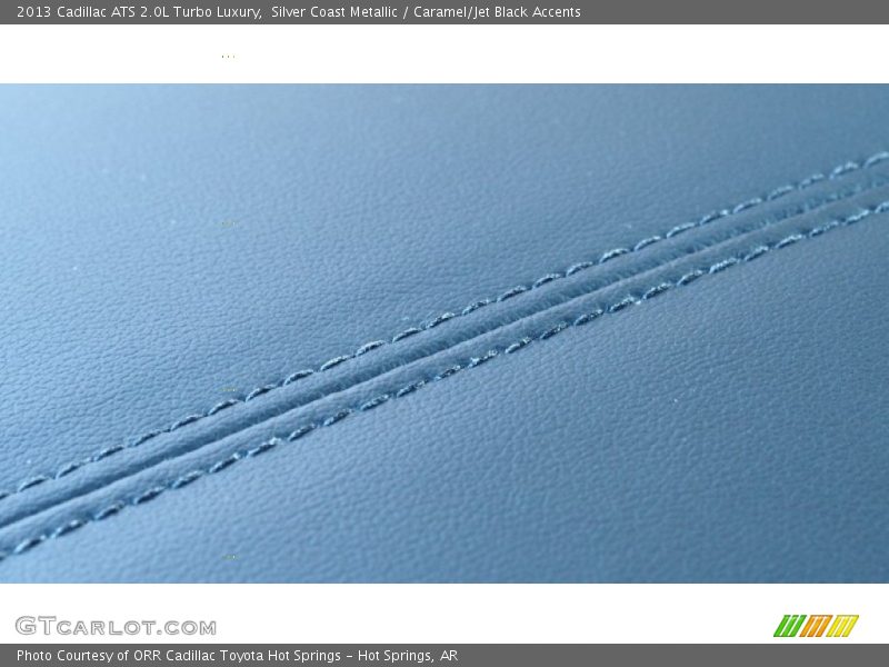 Silver Coast Metallic / Caramel/Jet Black Accents 2013 Cadillac ATS 2.0L Turbo Luxury