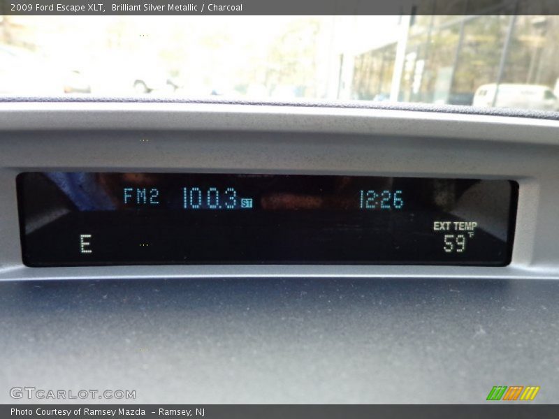 Brilliant Silver Metallic / Charcoal 2009 Ford Escape XLT