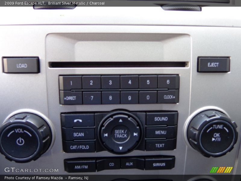 Brilliant Silver Metallic / Charcoal 2009 Ford Escape XLT