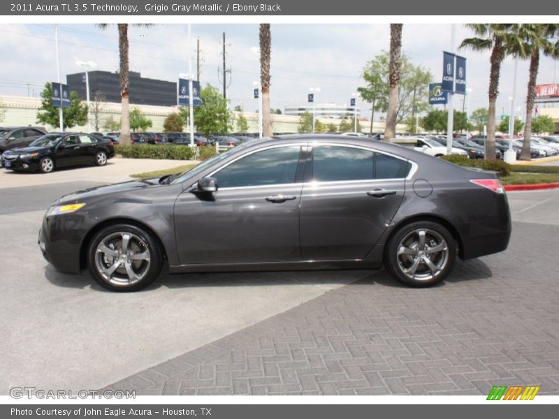 Grigio Gray Metallic / Ebony Black 2011 Acura TL 3.5 Technology