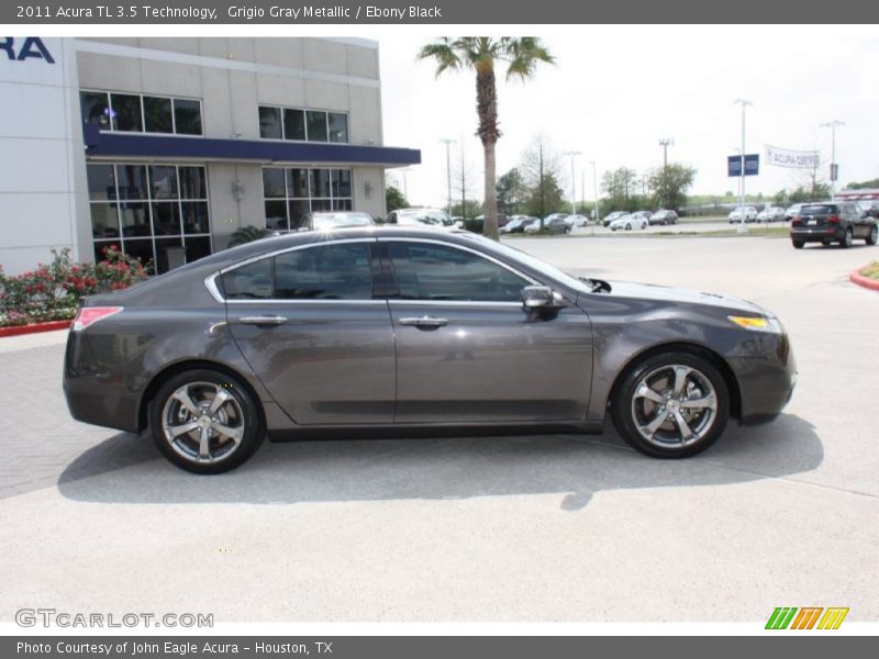 Grigio Gray Metallic / Ebony Black 2011 Acura TL 3.5 Technology