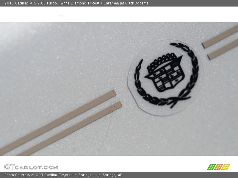 White Diamond Tricoat / Caramel/Jet Black Accents 2013 Cadillac ATS 2.0L Turbo