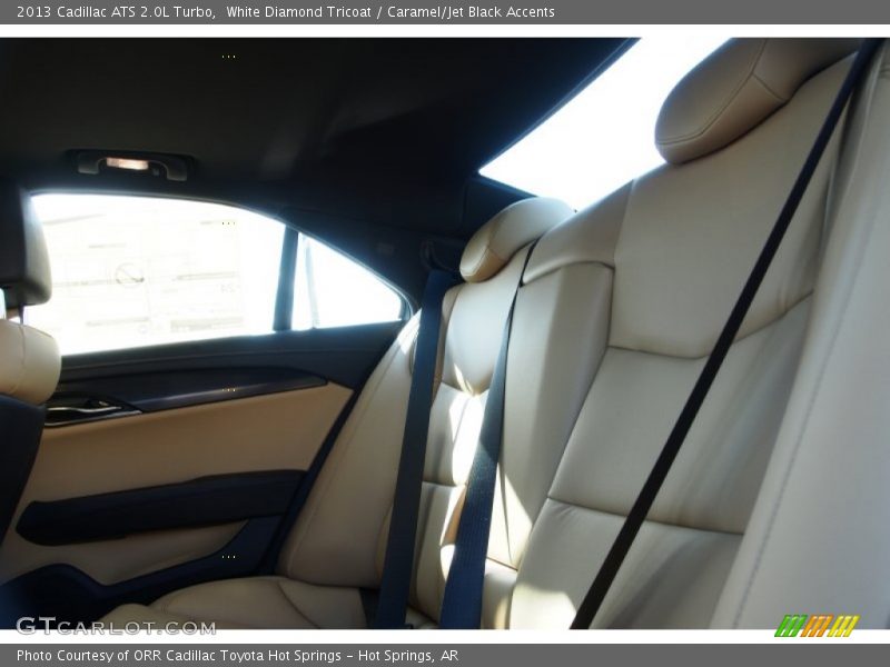White Diamond Tricoat / Caramel/Jet Black Accents 2013 Cadillac ATS 2.0L Turbo
